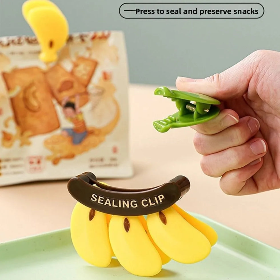 Banana Magnetic Sealing Clips – Cute Kitchen Storage Hack (Random Colours)