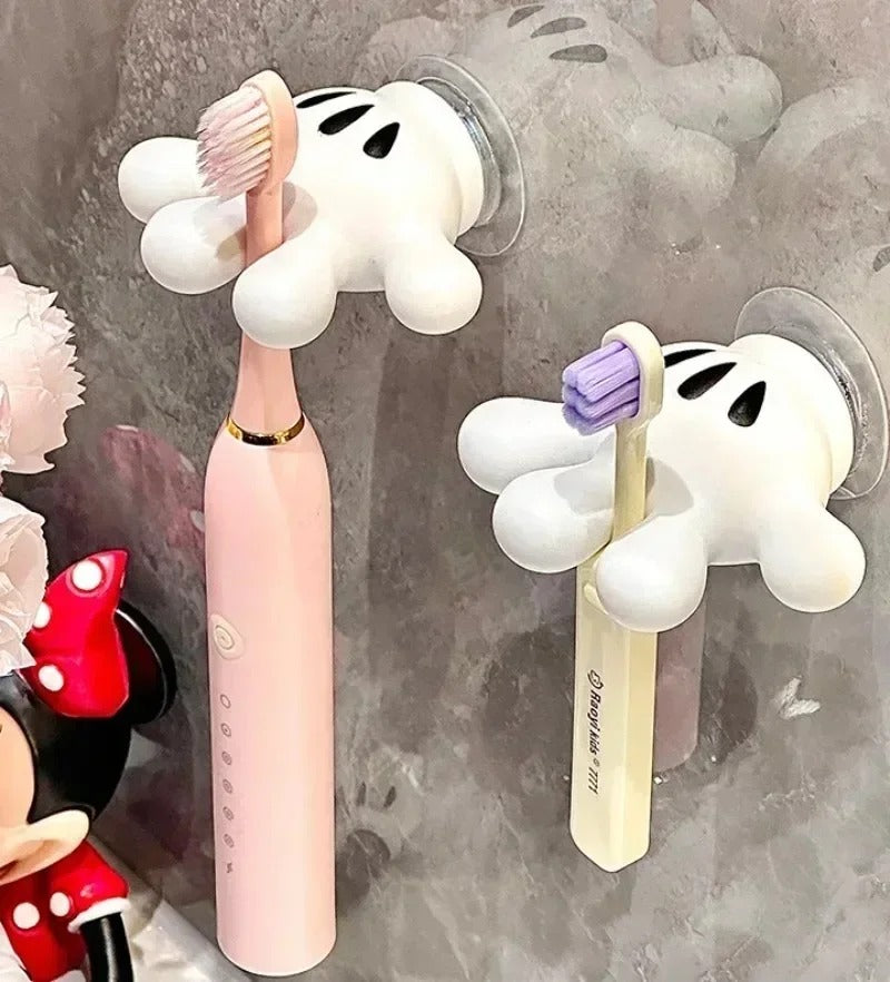 Cute Cartoon Palm Suction Cup Toothbrush Holder