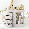 4-Tier Ivory White Multifunctional Makeup & Skincare Organizer