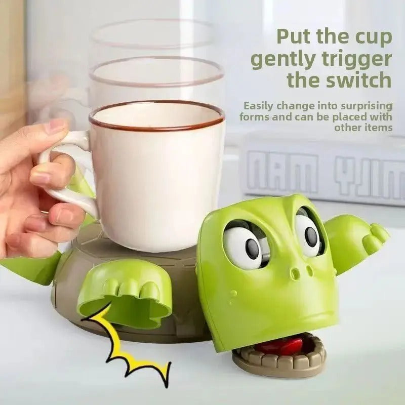 Funny Turtle Coaster – Interactive Desk Mug Holder
