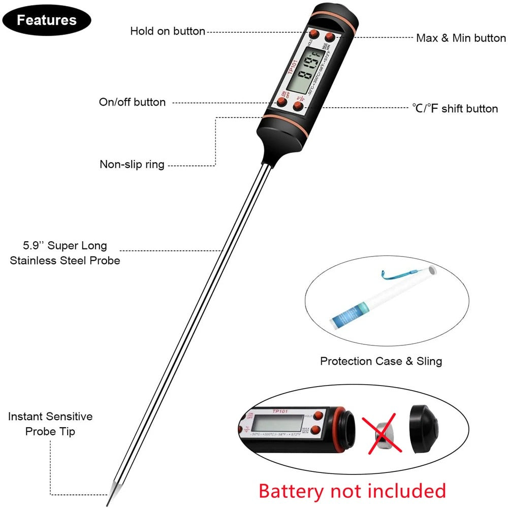 Precision Digital Food & Meat Cooking Thermometer