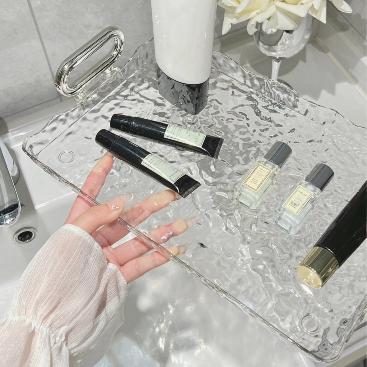 Water Ripple Luxury Storage Tray – Elegant Serving Tray