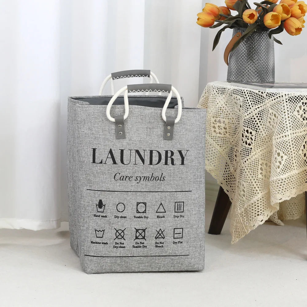 Premium Waterproof Fabric Laundry Basket hamper