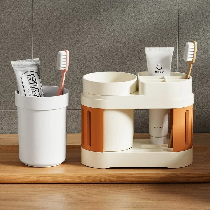 Premium Multi-Functional Toothbrush Holder & Vanity Caddy