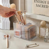 3-Compartment Cotton Swab & Pad Holder - Vanity Organizer