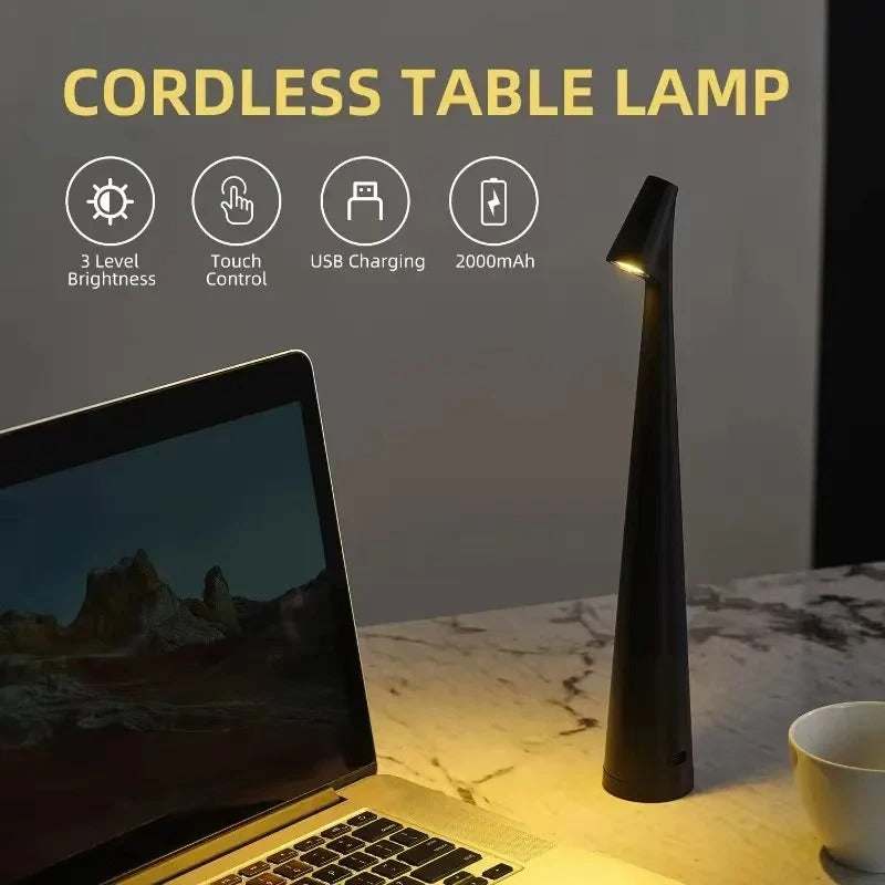 Portable LED Touch Lamp – Dimmable Wireless Light (Random Color)