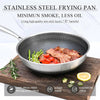 Premium Honeycomb Stainless Steel Wok Pan - Nonstick Large Deep Stir Frying Skillet