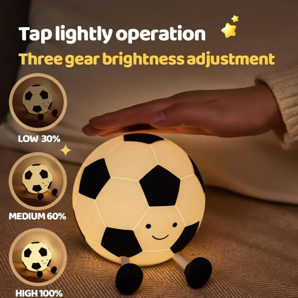 Silicone Football Lamp - Rechargeable Night Light