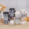 Printed Stainless Steel Insulated Coffee Travel Mug (Random Design)