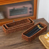 Artisan Rectangle – Luxury Faux Rattan Organizer
