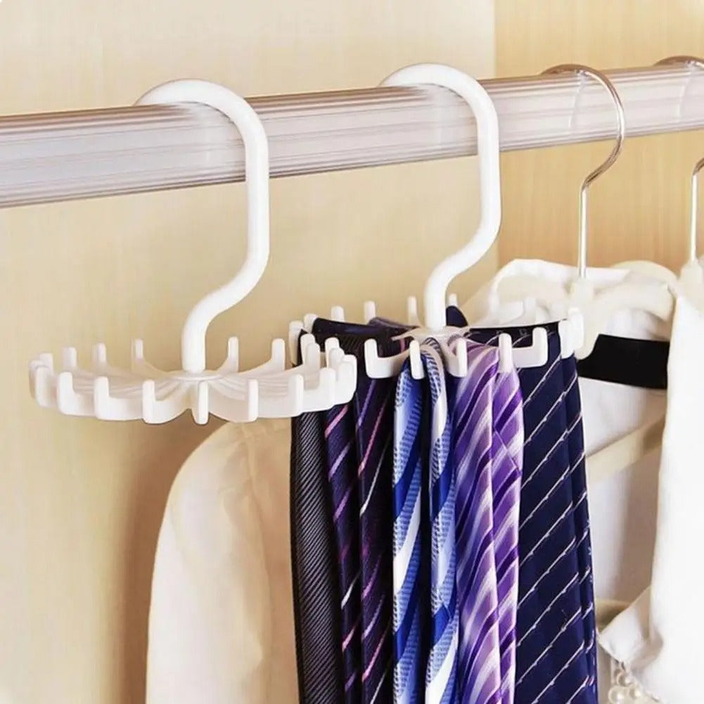 SmartSpace 20-Hook Rotating Tie & Belt Closet Organizer Hanger