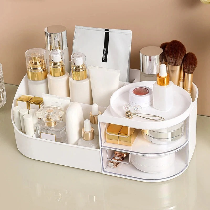 LuminaGlow LED Cosmetic Organizer & Makeup Vanity Station