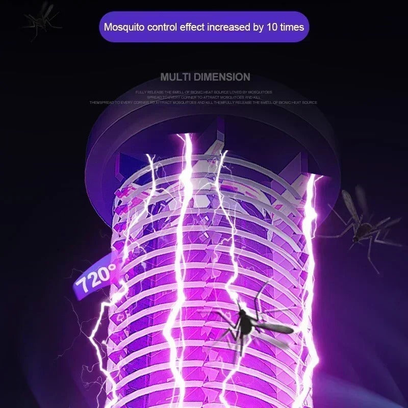 4000mAh Rechargeable Electric Mosquito Killer Lamp – Silent Zapper