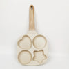 Heart & Star Shape 4-Hole Non-Stick Breakfast Fry Pan KT