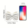 Elegant Bow Accent Multi-Purpose Organizer – Chic Desktop & Vanity Storage