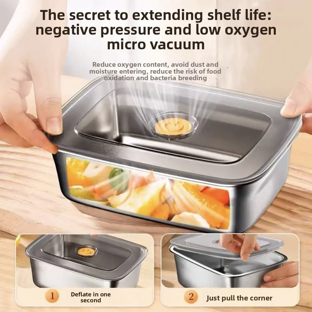 3-Piece Premium 304 Stainless Steel Airtight Storage Set