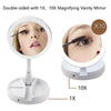 Premium Foldable Double-Sided LED Makeup Mirror