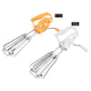 Semi-Automatic Stainless Steel Hand Beater – Manual Spring-Action Egg Whisk & Milk Frother