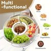 360° Rotating Serving Tray with Lid & Handle