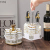 4-Piece Glass Oil Dispenser & Spice Jar Set – Leakproof Kitchen Organizer