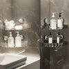 Acrylic Corner Suction Shelf – Drill-Free Bathroom Corner Rack
