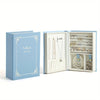 Vintage Book-Style PU Leather Jewelry Organizer