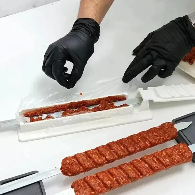 KebabPress Manual Seekh Kebab Maker & Meat Skewer Press