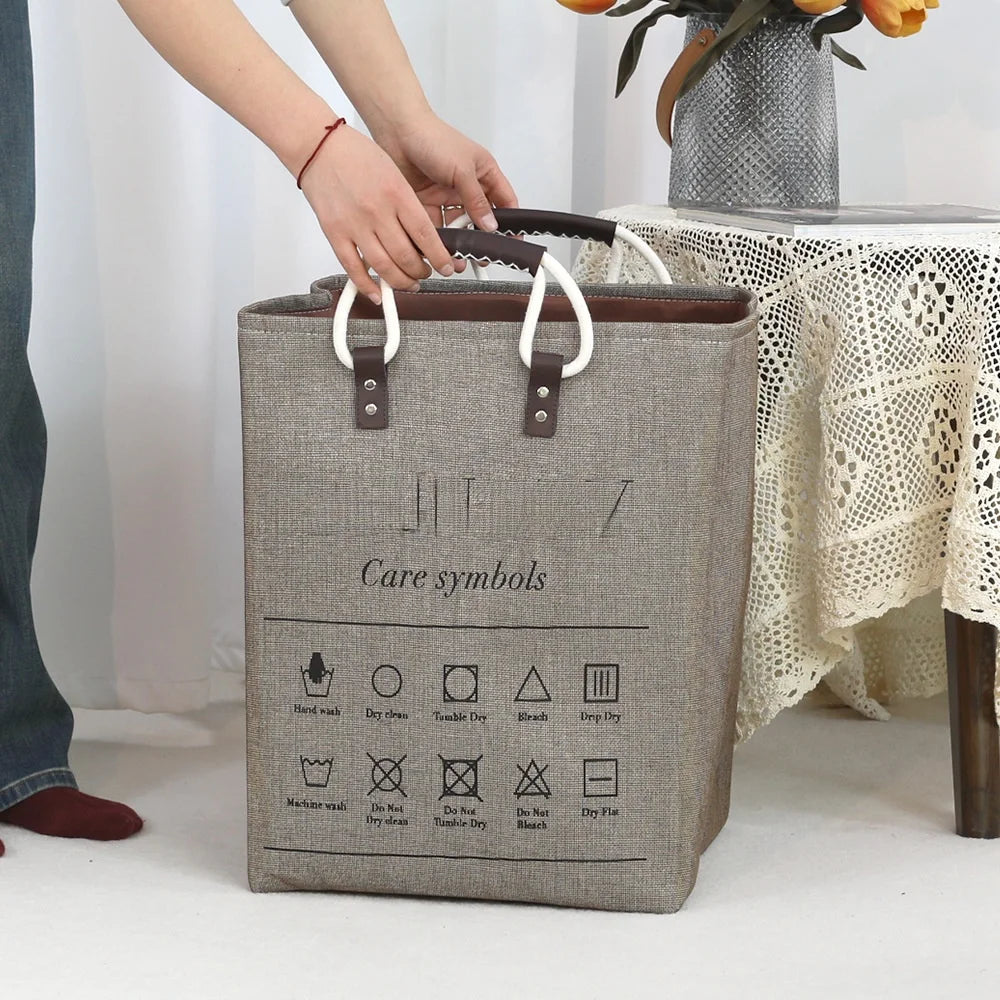 Premium Waterproof Fabric Laundry Basket hamper
