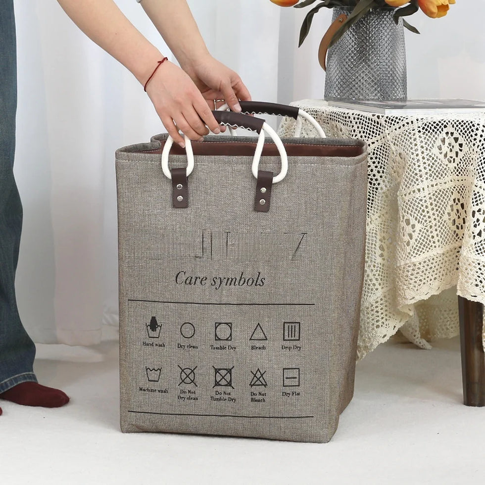 Premium Waterproof Fabric Laundry Basket hamper