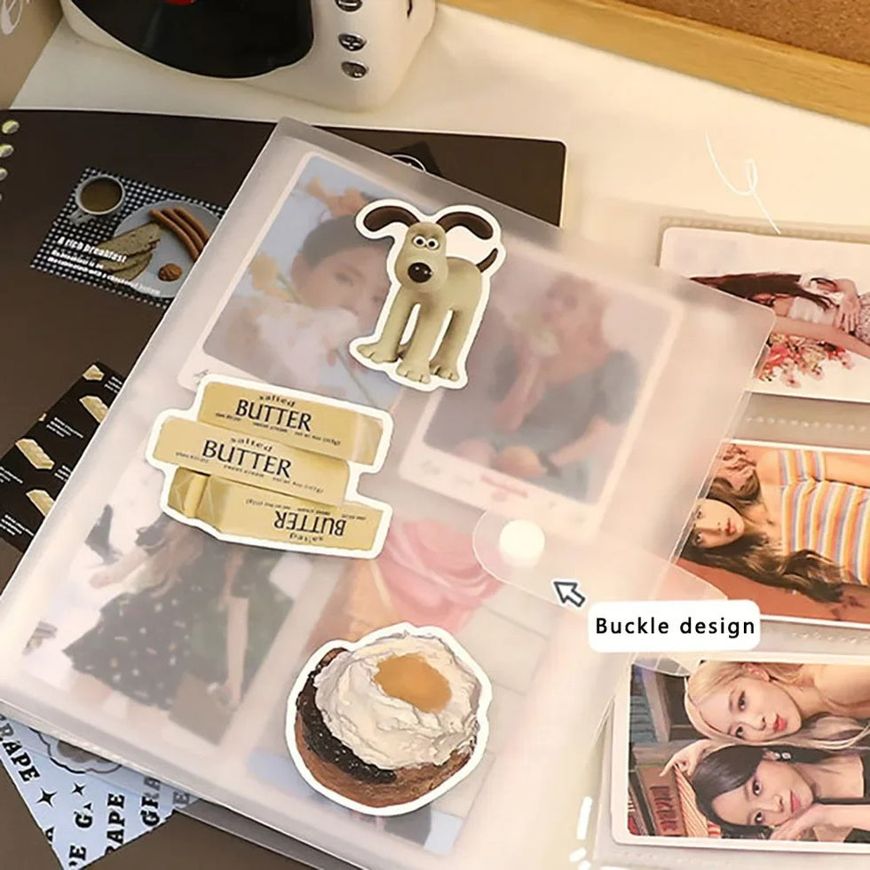 84-Pocket Photo Album Organizer - 3-Grid Card Storage Book