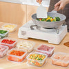 Pack of 3 Transparent Stackable Refrigerator Storage Bins
