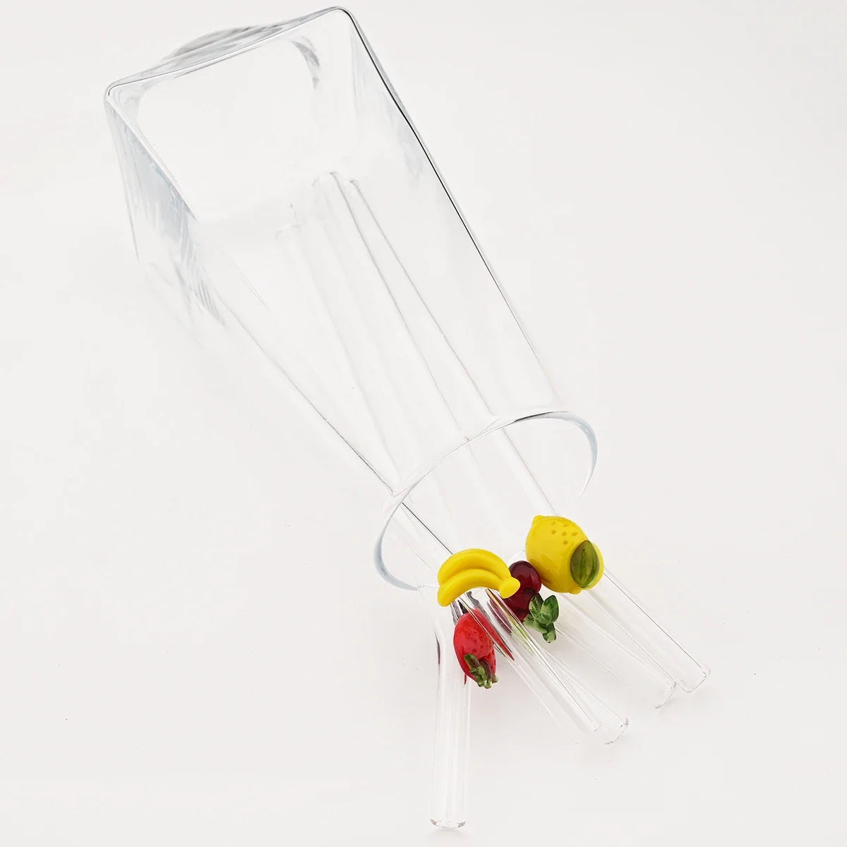 Premium 6-Piece Borosilicate Glass Straws Set – Reusable Eco-Friendly Drinking Straws