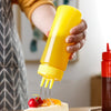 3 Nozzle Squeeze Sauce Bottle - Precision Drizzle for Kitchen & Decor