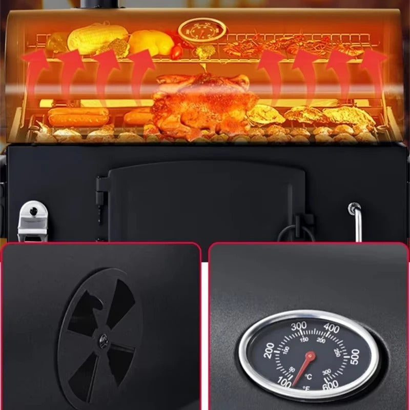 Ultimate Monster Charcoal BBQ Grill with Double Handles
