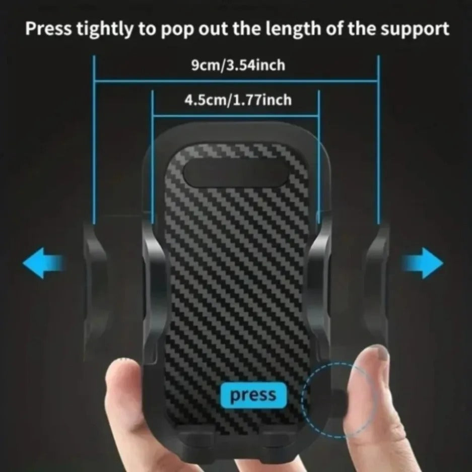 360° Rotatable Rearview Mirror Car Phone Holder with Strong Grip