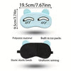 Cute Animal Sleep Mask with Removable Cooling Ice Bag (Random Design)