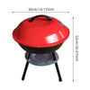 17-Inch Portable Football Charcoal BBQ Grill