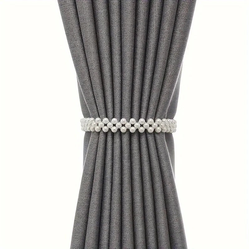 Elegant Decorative Flower Magnetic Curtain Tiebacks (Pair)