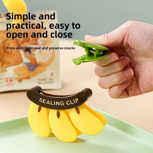 Banana Magnetic Sealing Clips – Cute Kitchen Storage Hack (Random Colours)