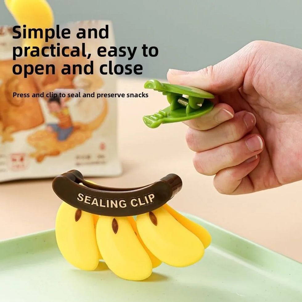 Banana Magnetic Sealing Clips – Cute Kitchen Storage Hack (Random Colours)