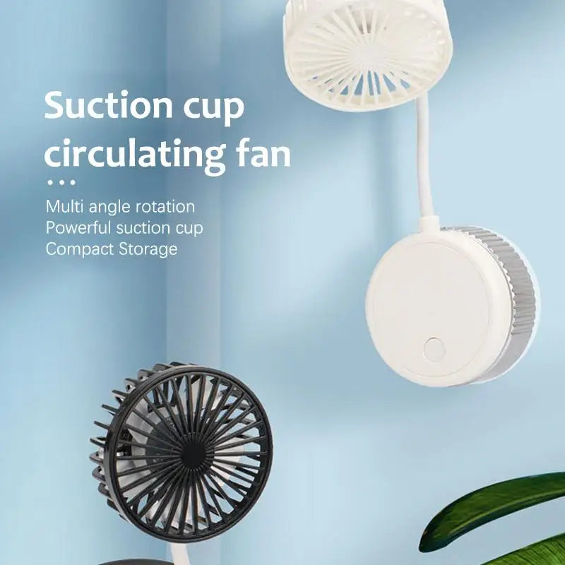 3-in-1 Mini Wall-Mount & Desktop Flexible Neck Rechargeable Fan