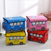 Foldable School Bus Toy Storage Box & Sitting Stool (each)