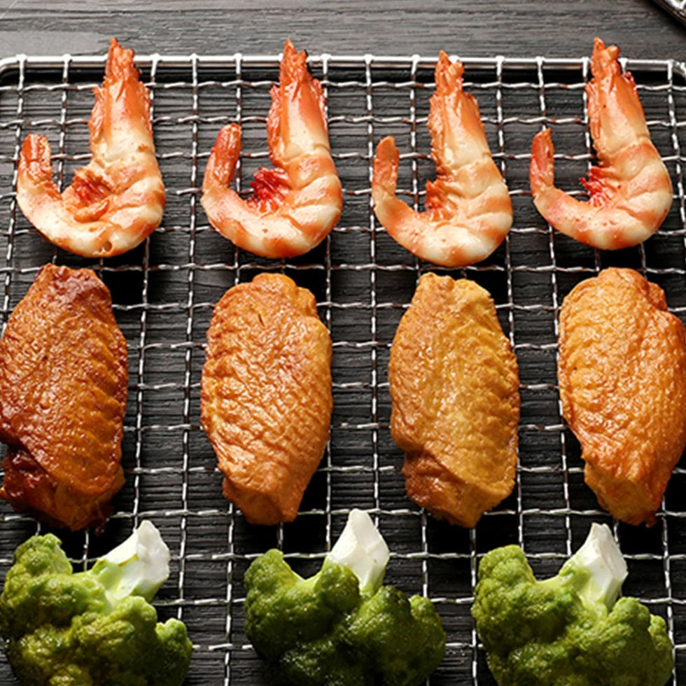 Premium Square Grid BBQ Cooking Net – Non-Stick Outdoor Grill Mesh