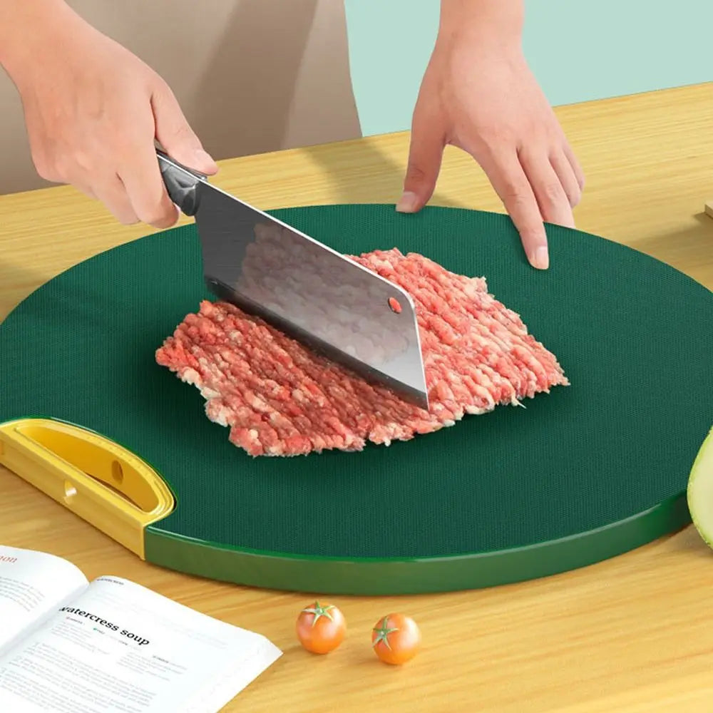 Premium Round Non-Slip Kitchen Cutting Board