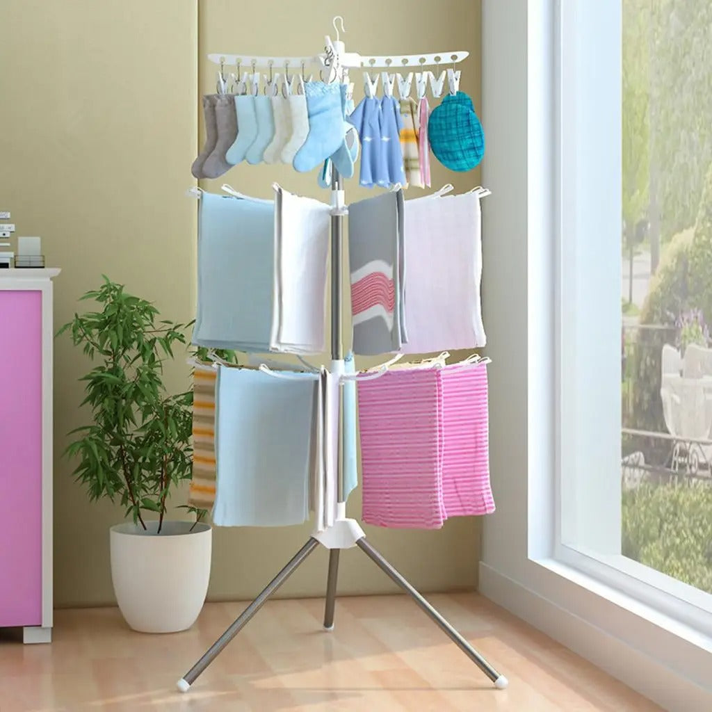 Heavy-Duty Laundry Drying Rack – Portable & Folding