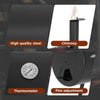 Double Barrel Monster BBQ Grill & Offset Smoker