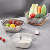 Premium Stainless Steel Rice Colander – Heavy-Duty Fine Mesh Strainer for Kitchen & Grain