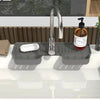 Silicone Faucet Drip Catcher & Sponge Holder Tray