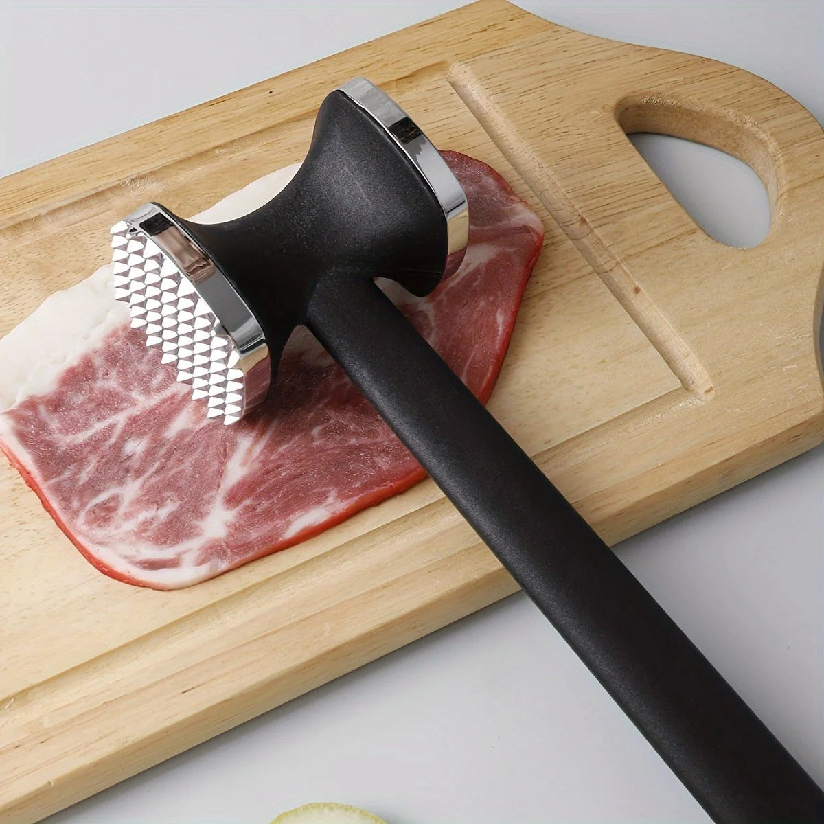 Heavy-Duty Dual-Sided Stainless Steel Meat Tenderizer Mallet
