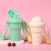 500ml Aesthetic Straw Tumbler – Reusable Clear Cold Cup with Lid